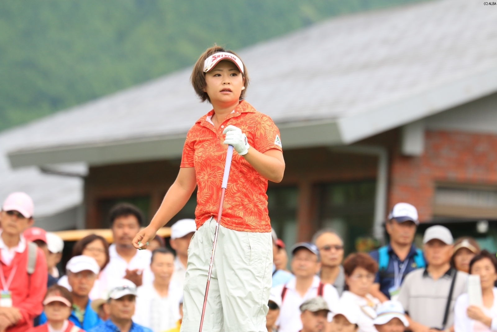 7アンダーで単独首位に立った東浩子（撮影：ALBA）