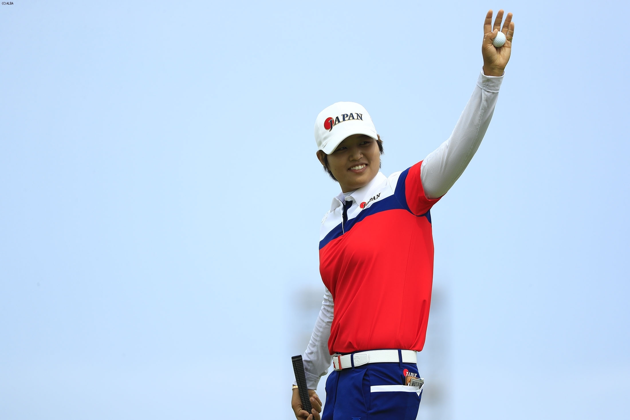 日本ゴルフ初の4位入賞を果たした野村敏京（撮影：福田文平）