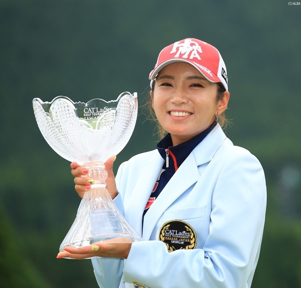プレーオフを制し、バースデー優勝を果たしたイ・ボミ（撮影：米山聡明）