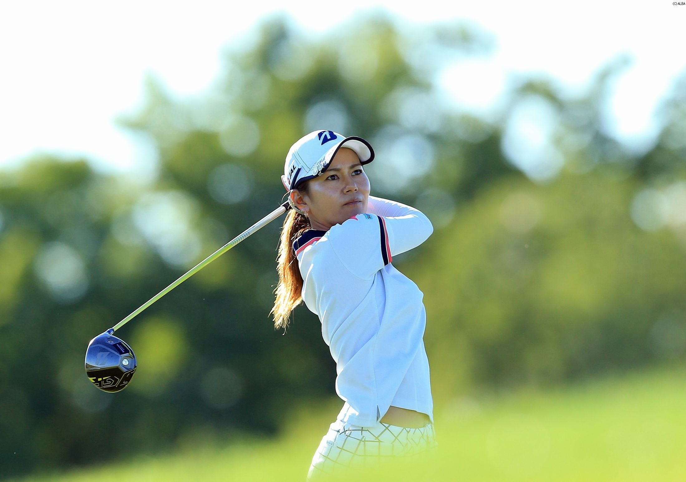 宮里美香とともに決勝ラウンド進出を果たした宮里藍（撮影：GettyImages）