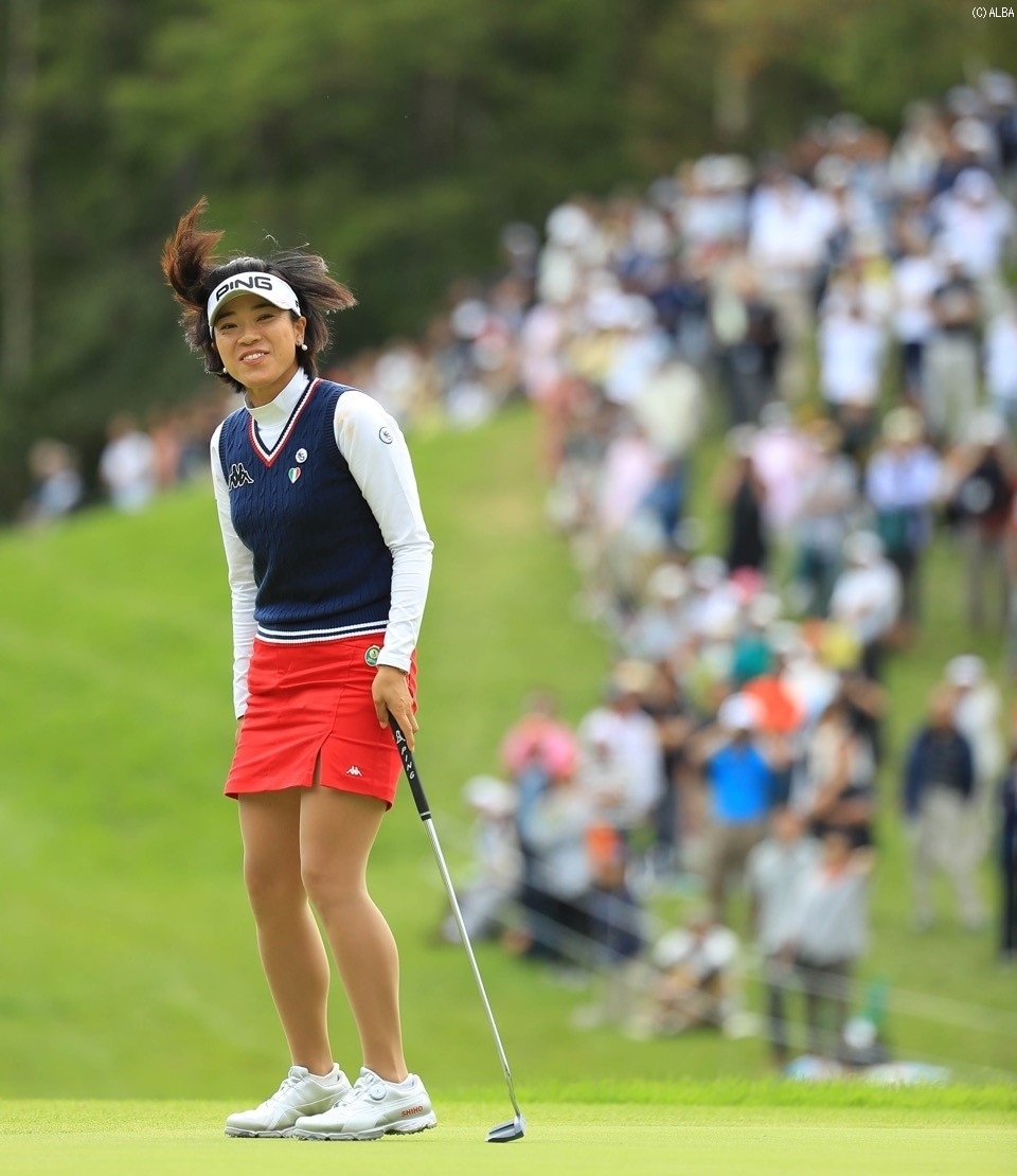 首位と1打差の2位タイで終えた大山志保 持ち前のパッティングも復調気配を見せた（撮影：米山聡明）
