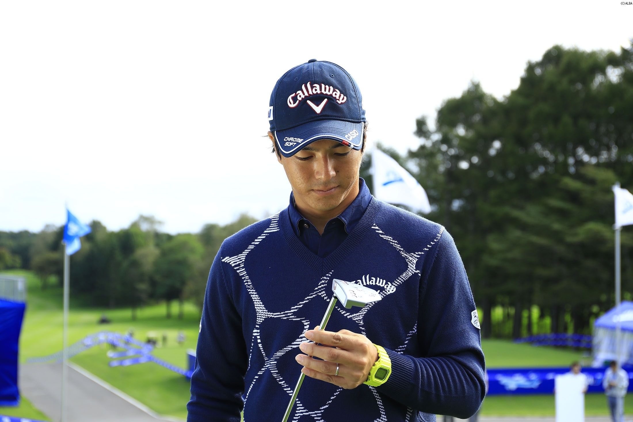 石川遼がテストしたオデッセイの新パター 通称“DYPEモデル”（撮影：福田文平）