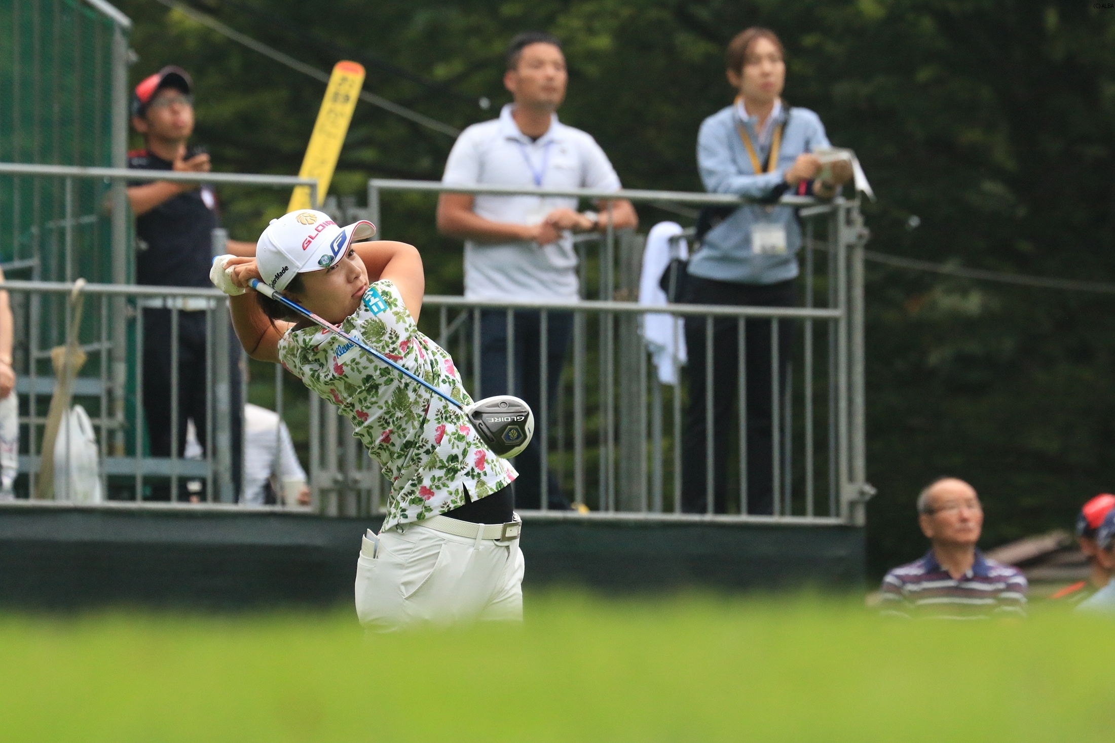 永峰はショット改善で上位発進（撮影：秋田義和）