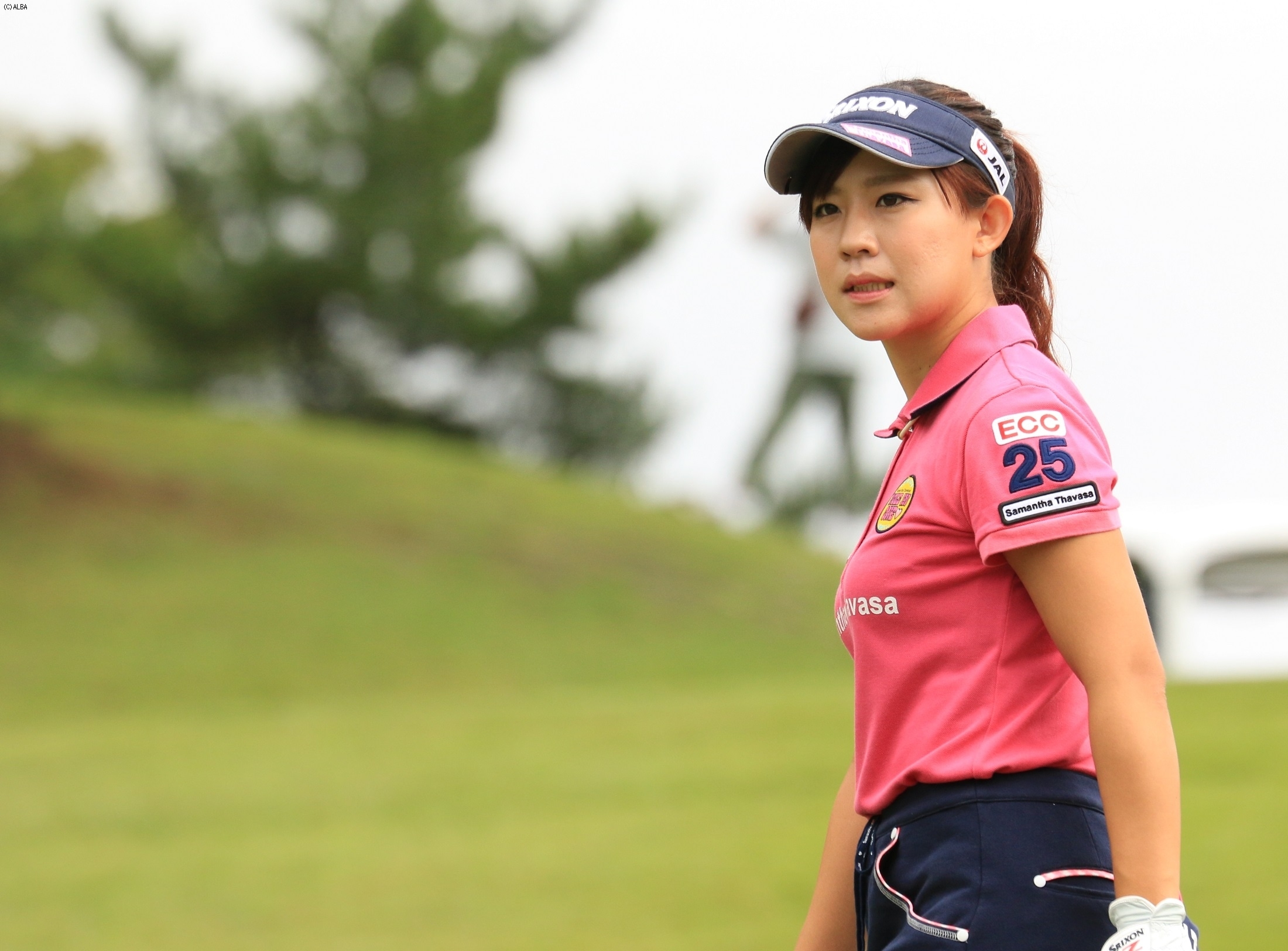 4アンダー・暫定首位で前半を折り返した香妻琴乃（撮影：標英俊）