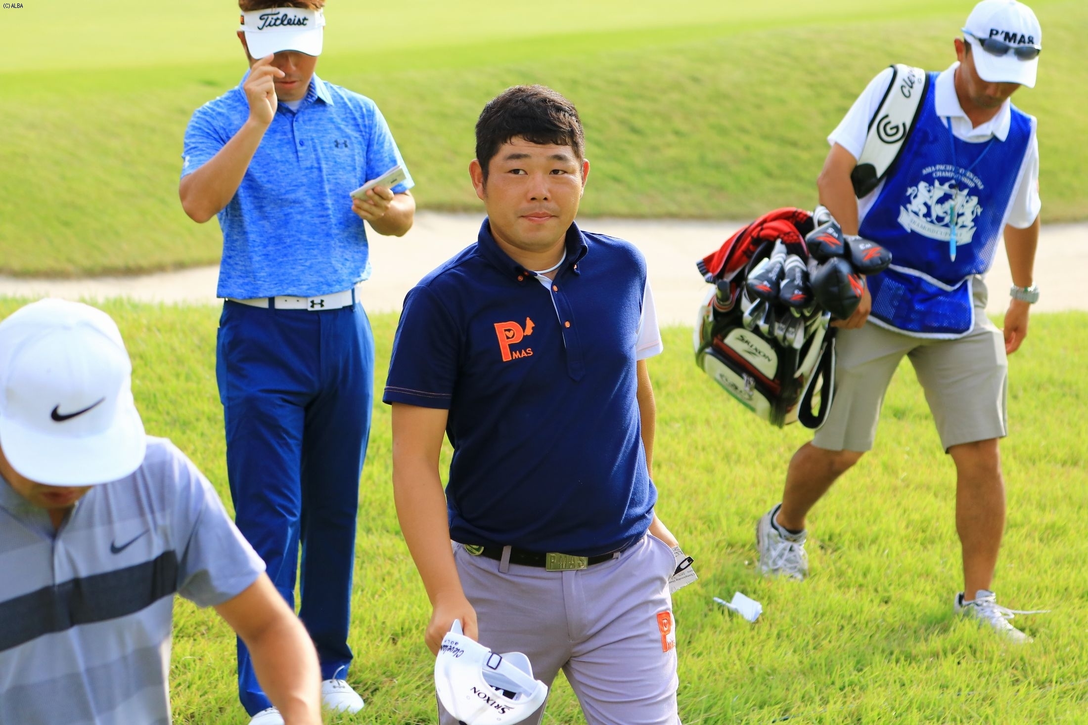 首位に1差と迫る2位の小池一平 難コースをパーでしのぐ集中力が光った（撮影：赤澤亮丈）