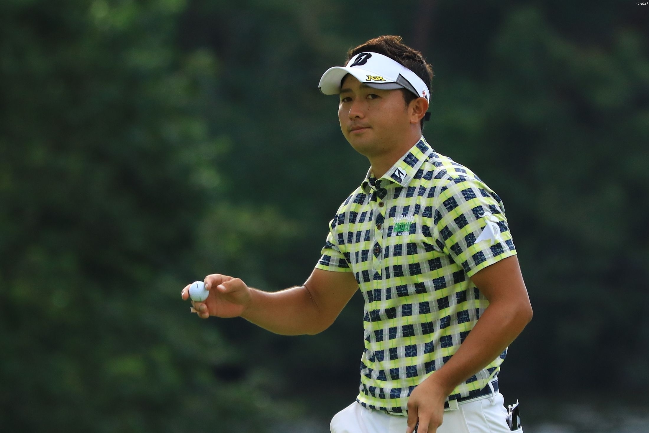 片岡大育は悪コンディションに四苦八苦も、しっかりと優勝争いに顔を出した（撮影：赤澤亮丈）
