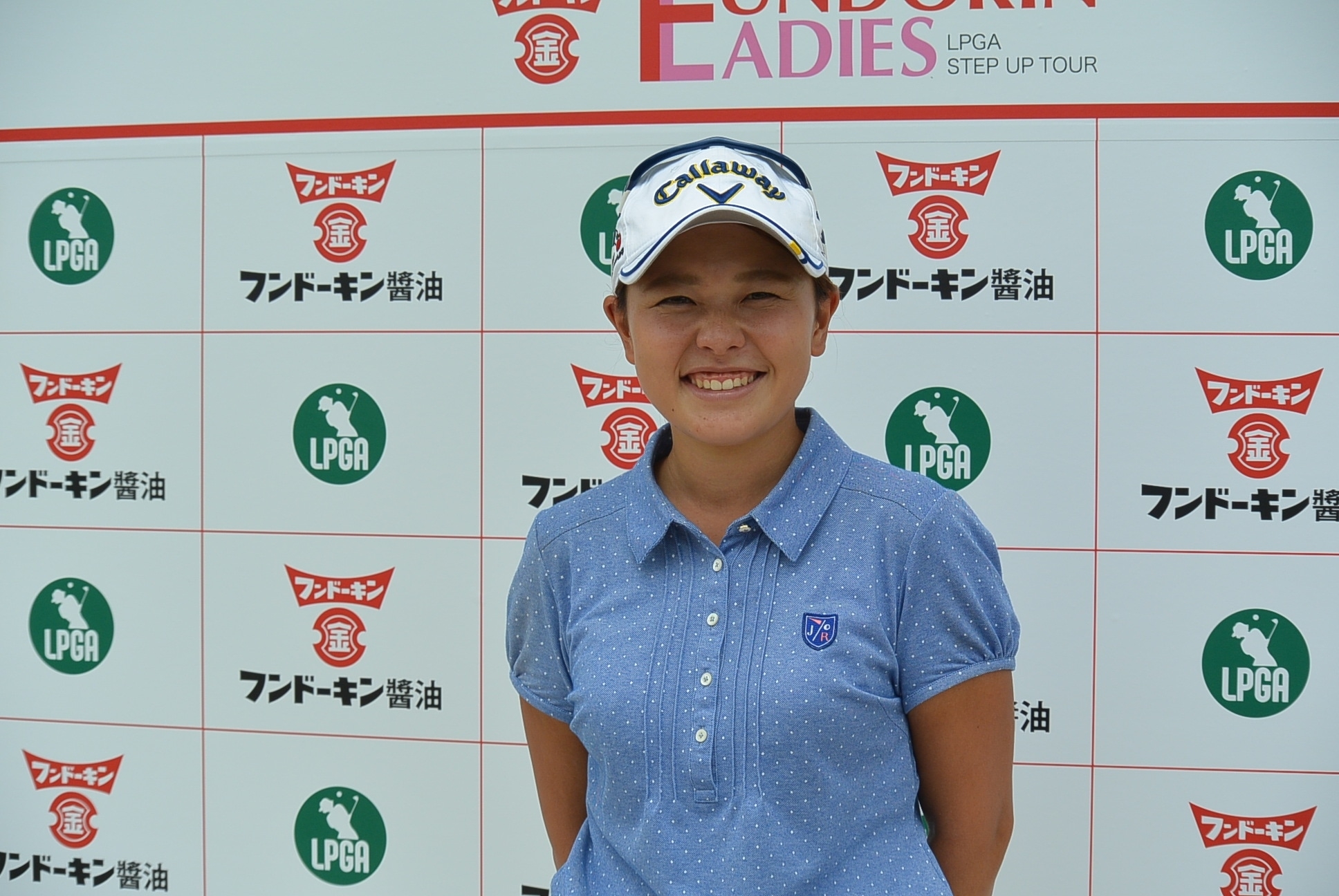 “耐えるゴルフ”で首位タイと好発進の山口莉穂（写真提供LPGA）
