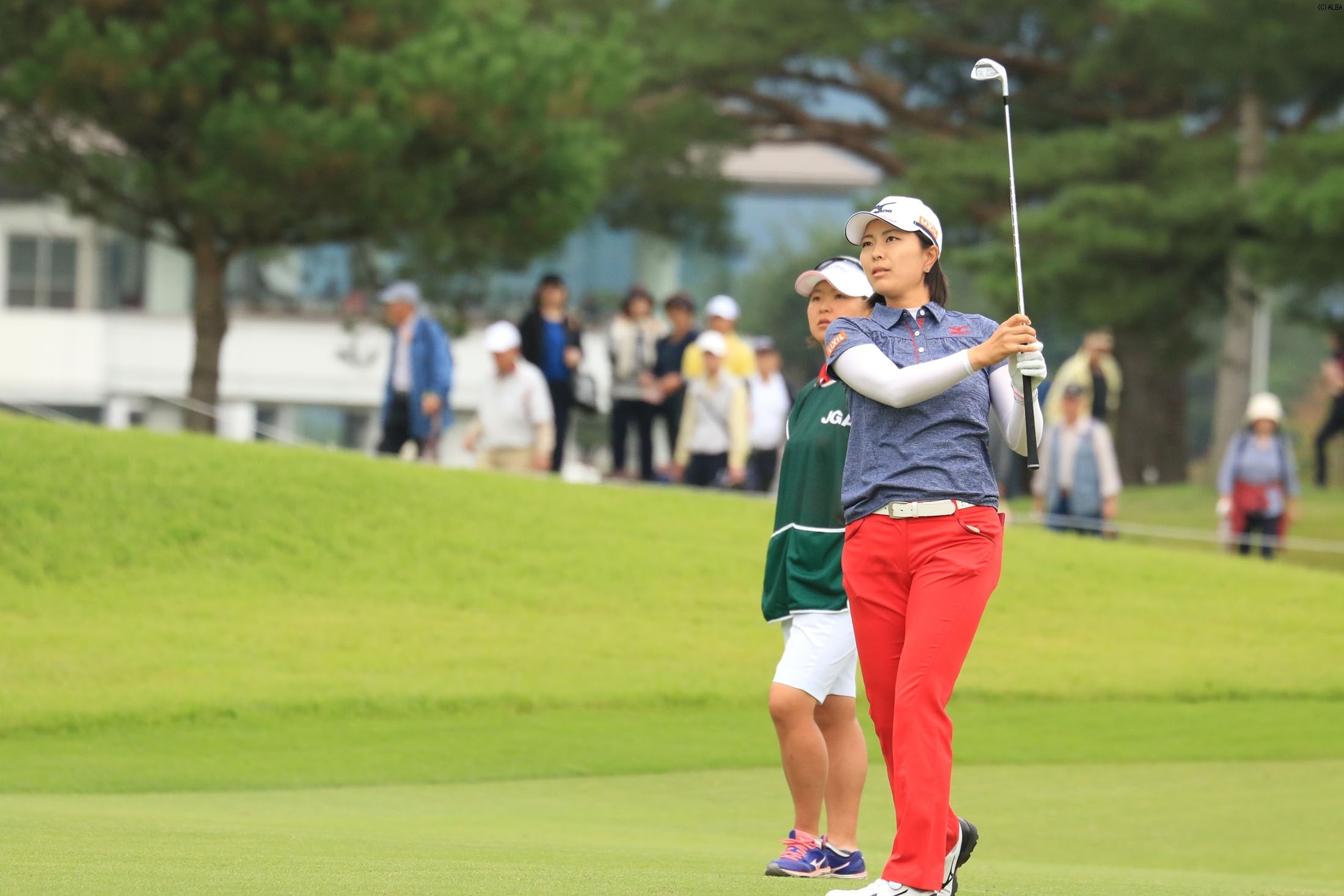 メジャーの舞台でベスト10フィニッシュの服部真夕が賞金ランク50位に！（撮影：秋田義和）