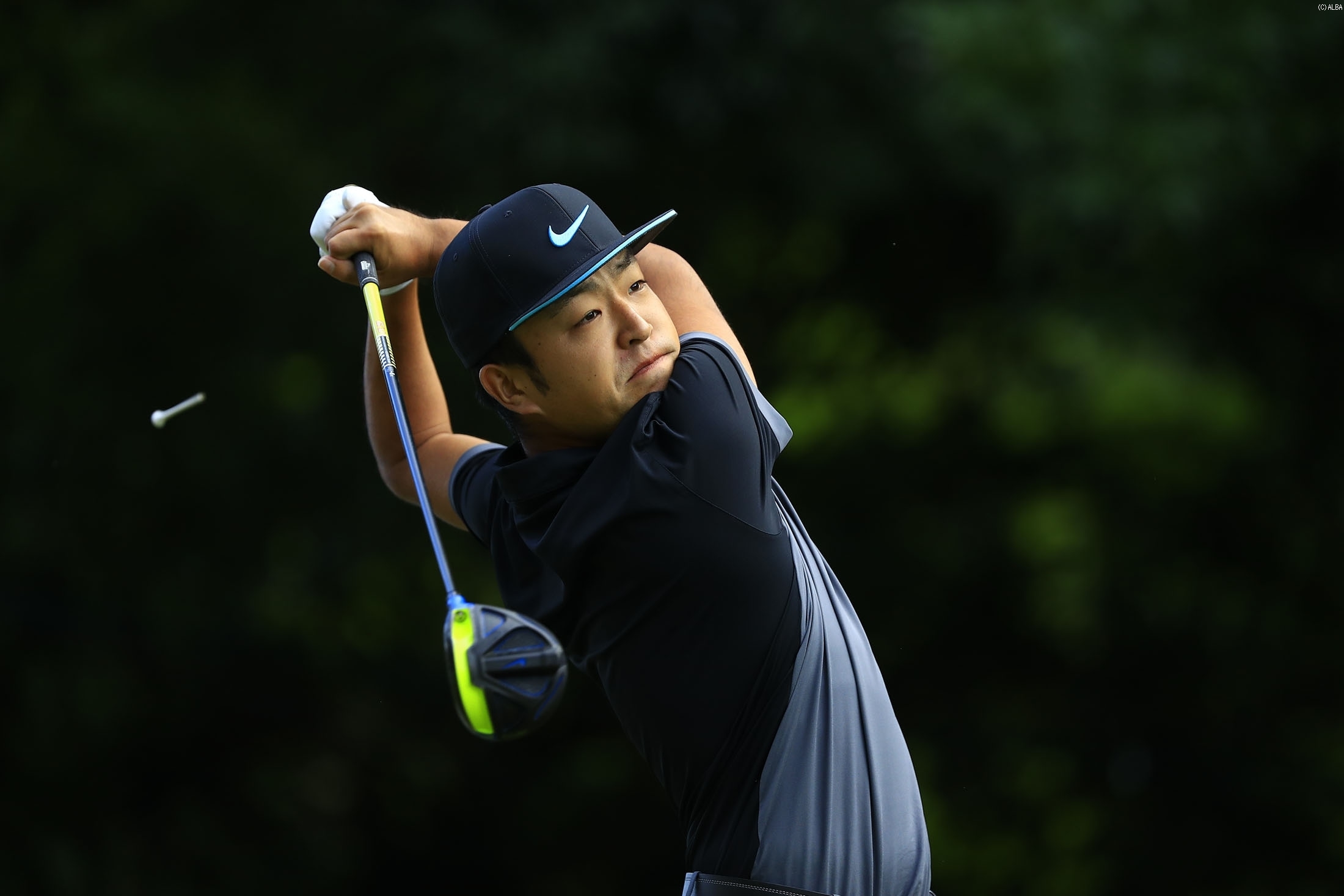 トータル4アンダー・9位タイで決勝ラウンドに進んだ時松隆光（撮影：福田文平）