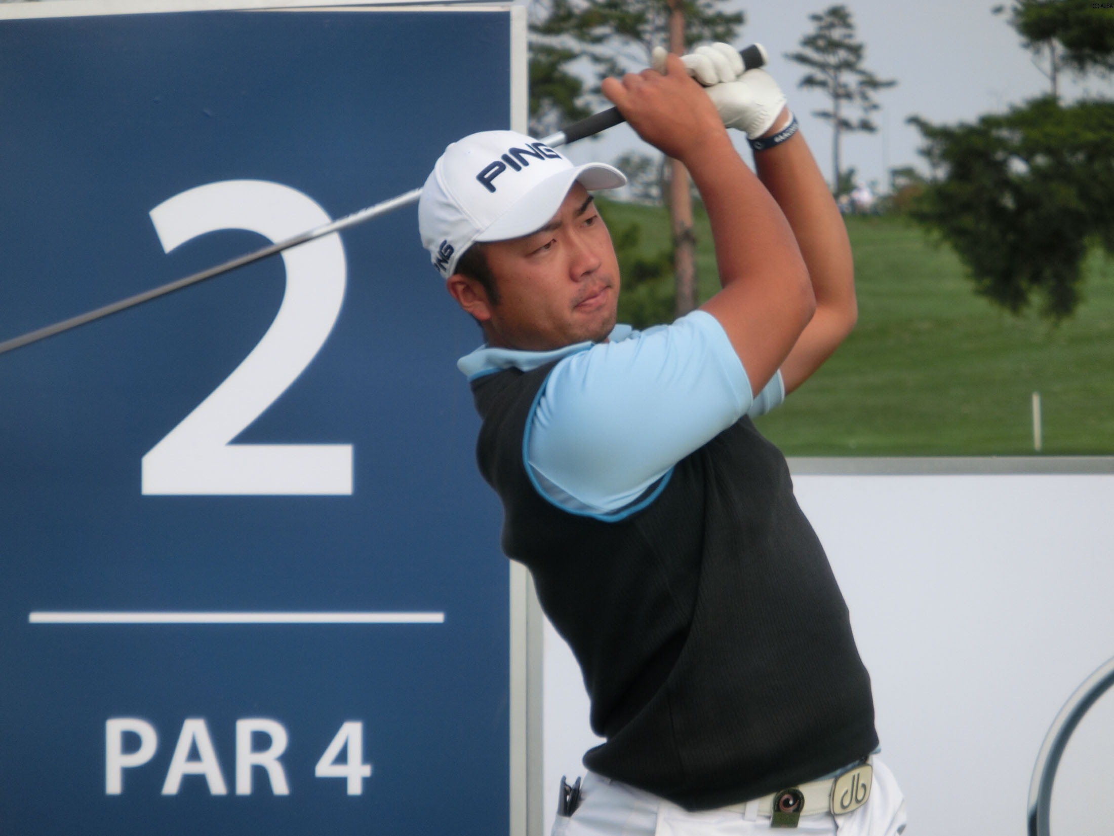 トータル8アンダー・3位で最終日へ挑む亀代順哉（撮影：秋田義和）