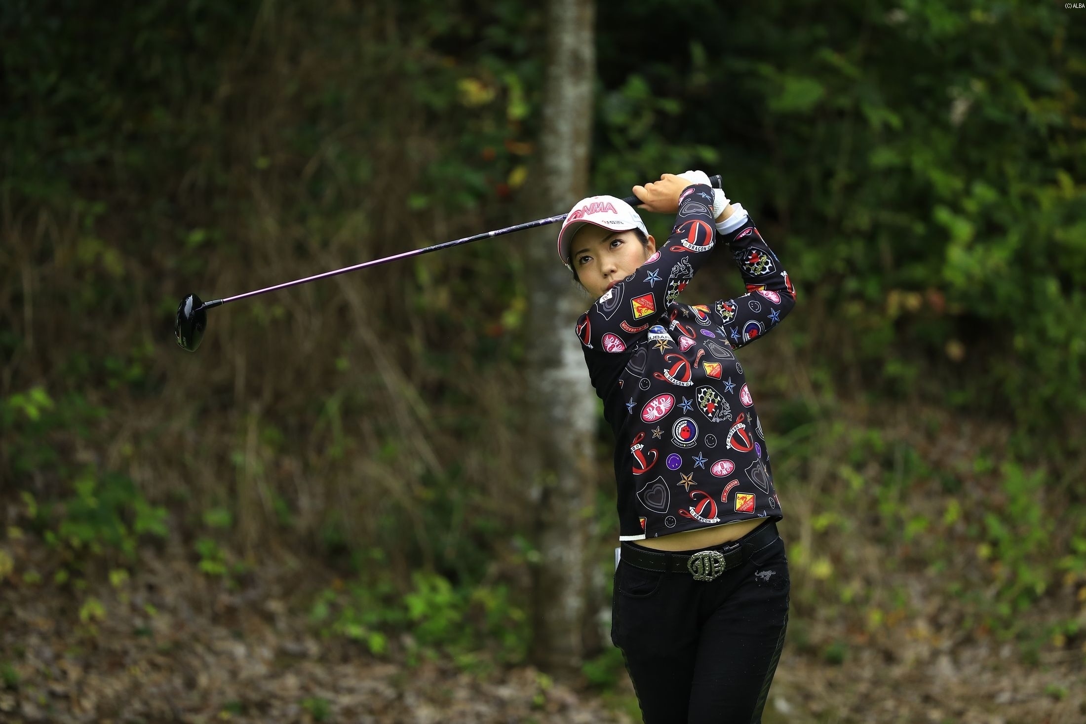 首位でムービングデーを終え、完全優勝に王手をかけた笠りつ子（撮影：福田文平）