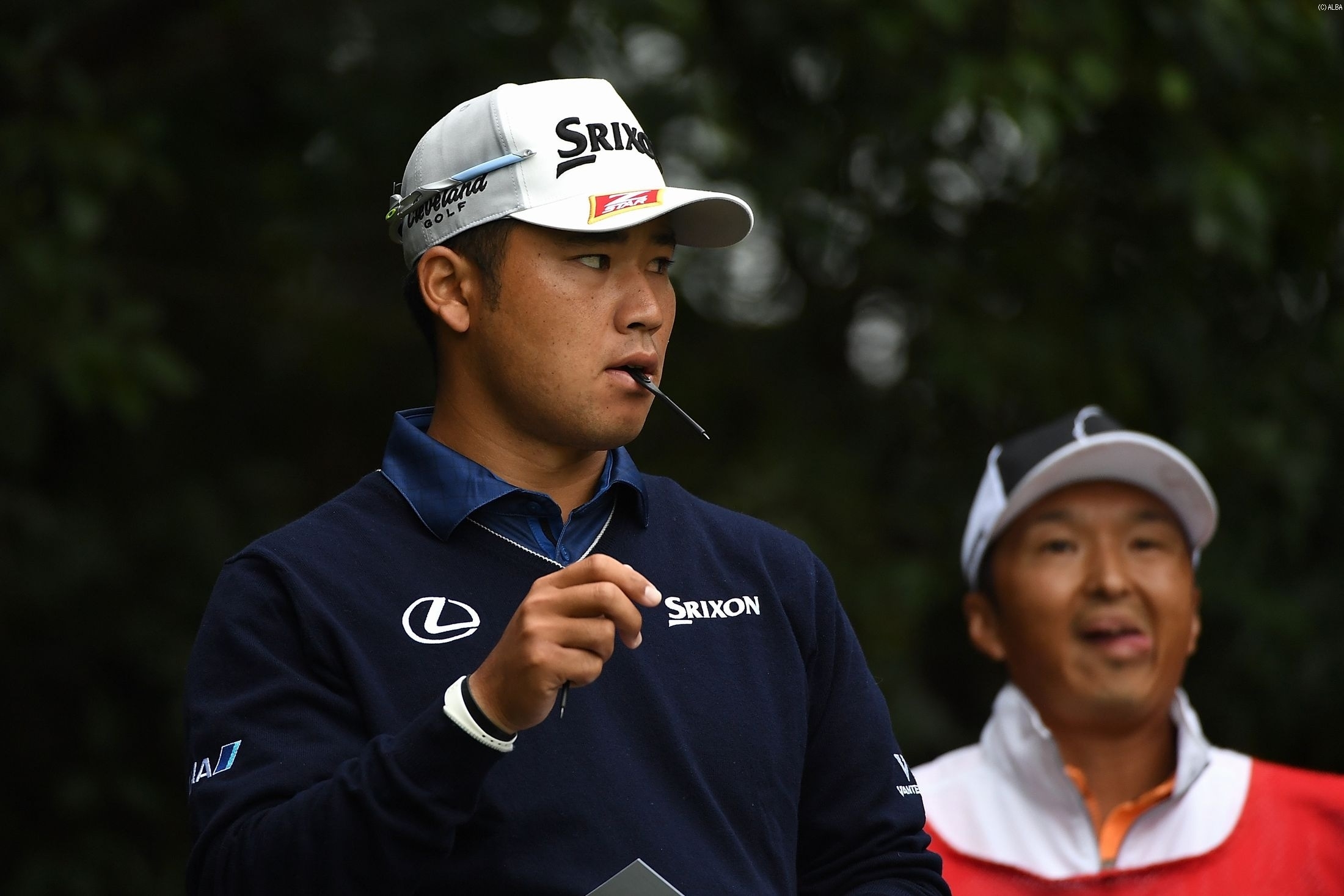 2位に浮上しバックナインへと入る松山英樹（撮影：GettyImages）
