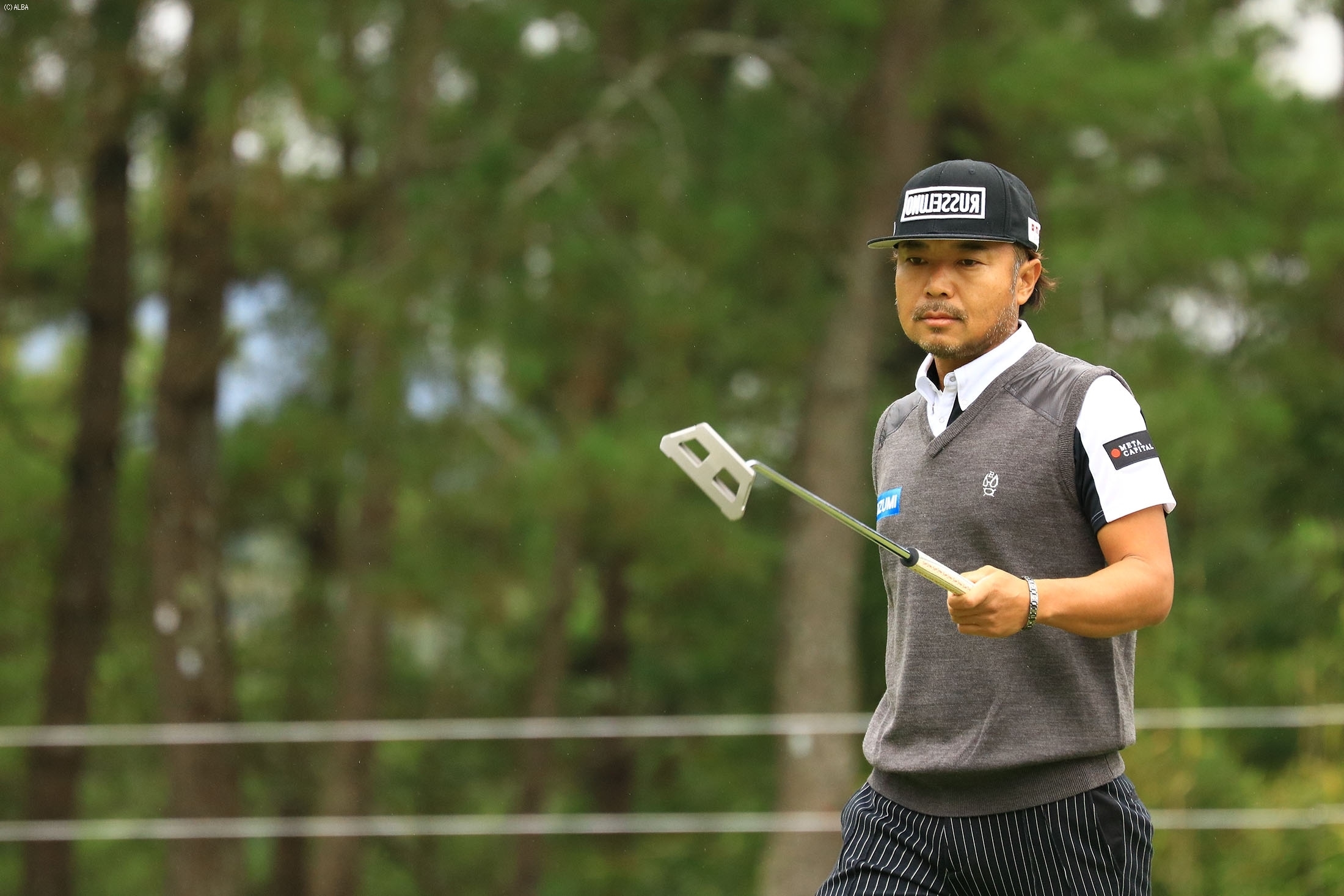 首位との3打差を追走する片山晋呉（撮影：秋田義和）