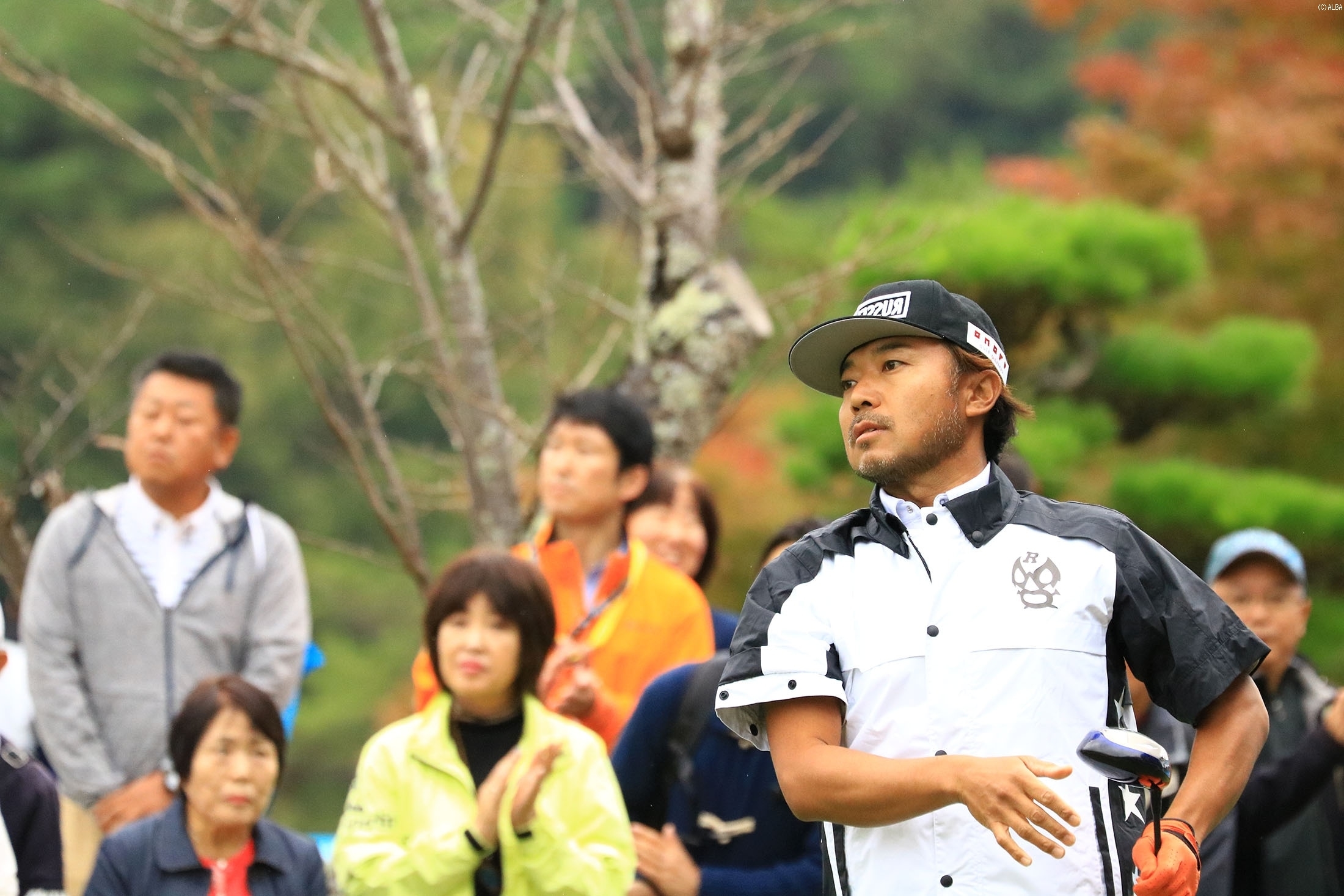 首位と1差2位の好位置で決勝ラウンドへと進んだ片山晋呉（撮影：秋田義和）