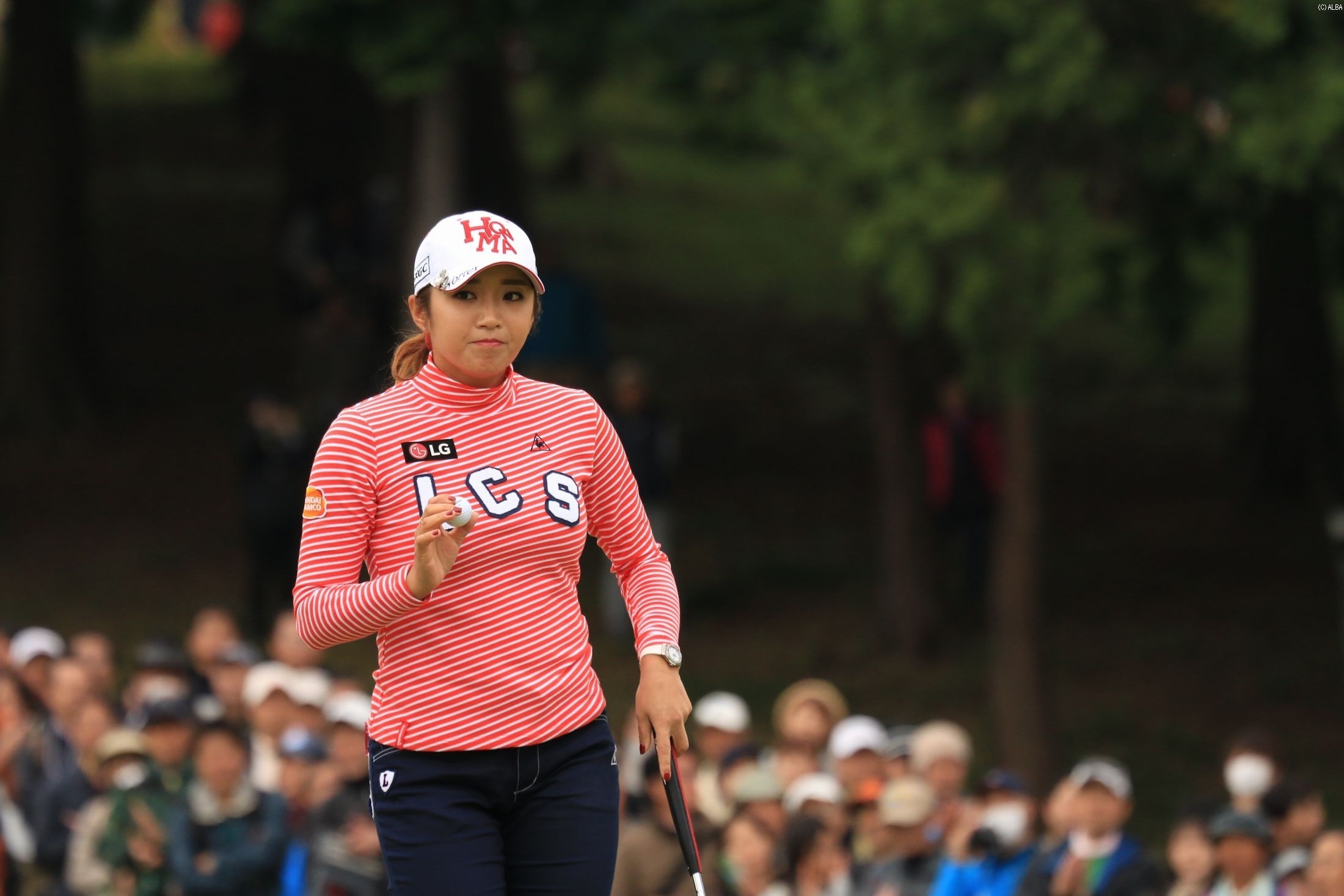 賞金ランク1位をキープしたイ・ボミ（撮影：小路友博）