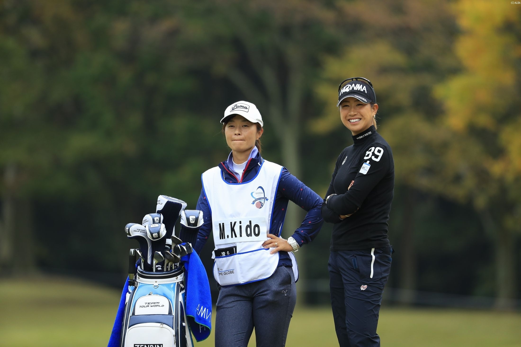日本勢最上位のトータル4アンダー15位につける木戸愛（撮影：米山聡明）