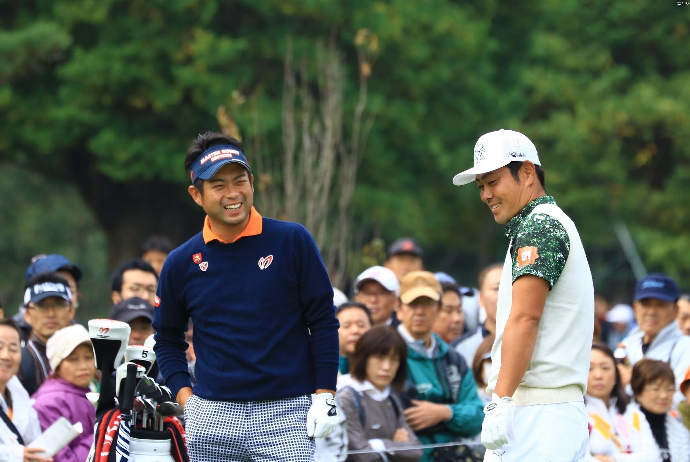 池田勇太と谷原秀人は2日間連続の同組（撮影：標英俊）