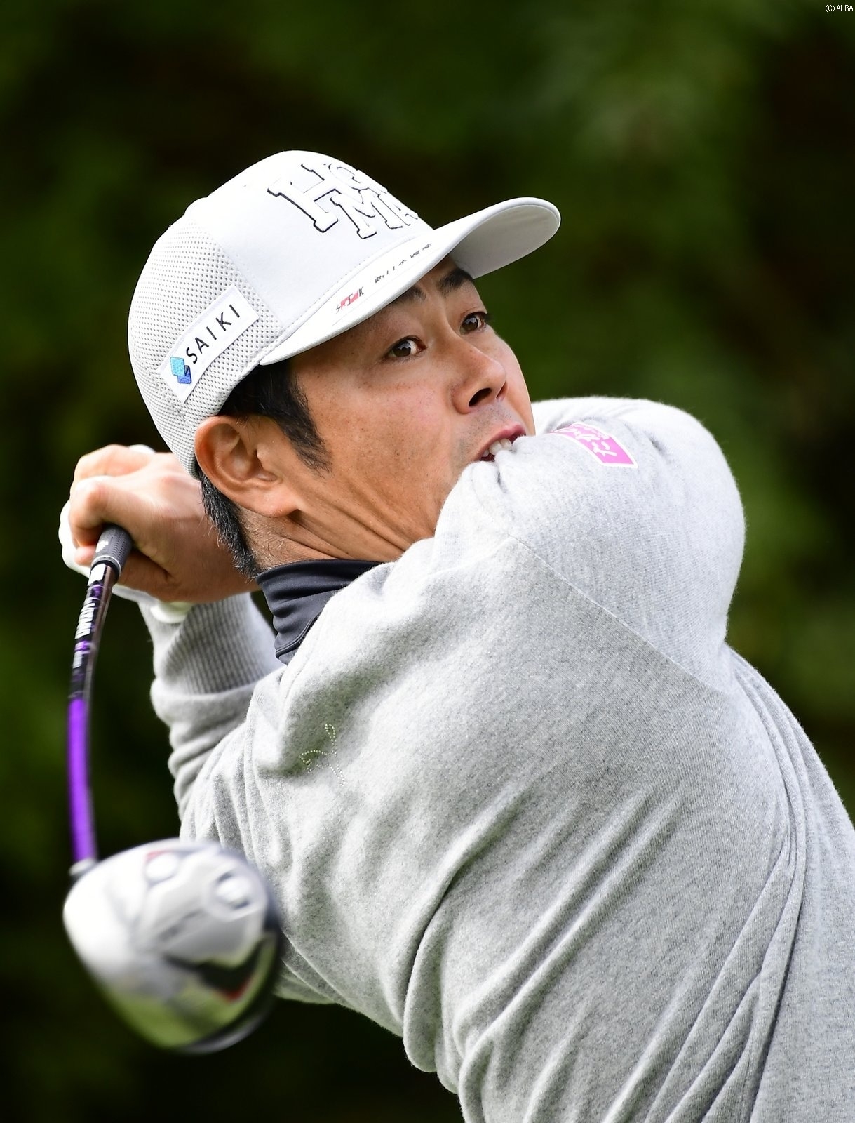 5オーバーで初日を終えた谷原は同組の松山に12ストローク差をつけられてしまった（撮影：上山敬太）