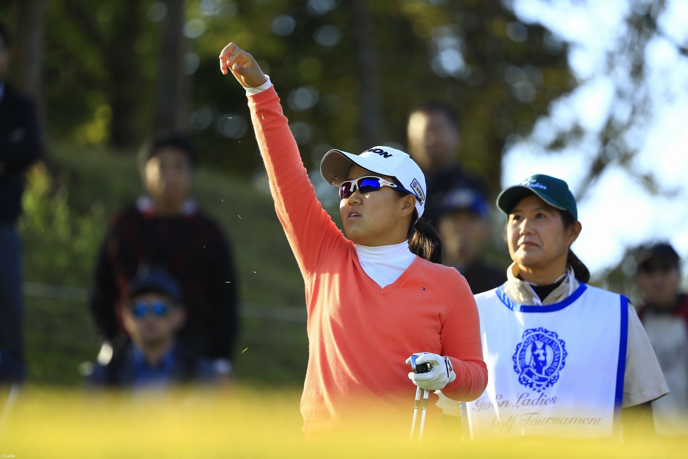 畑岡、再開後にスコアを伸ばしデビューラウンドは2アンダー！（撮影：福田文平）