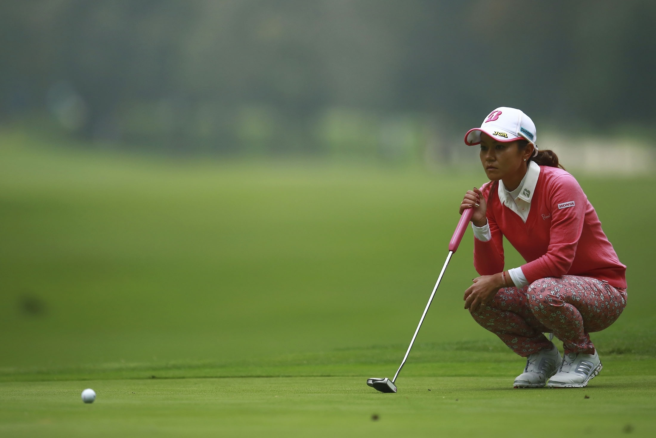 4オーバーと出遅れた宮里藍（写真はロレーナ・オチョア招待）（撮影：GettyImages）