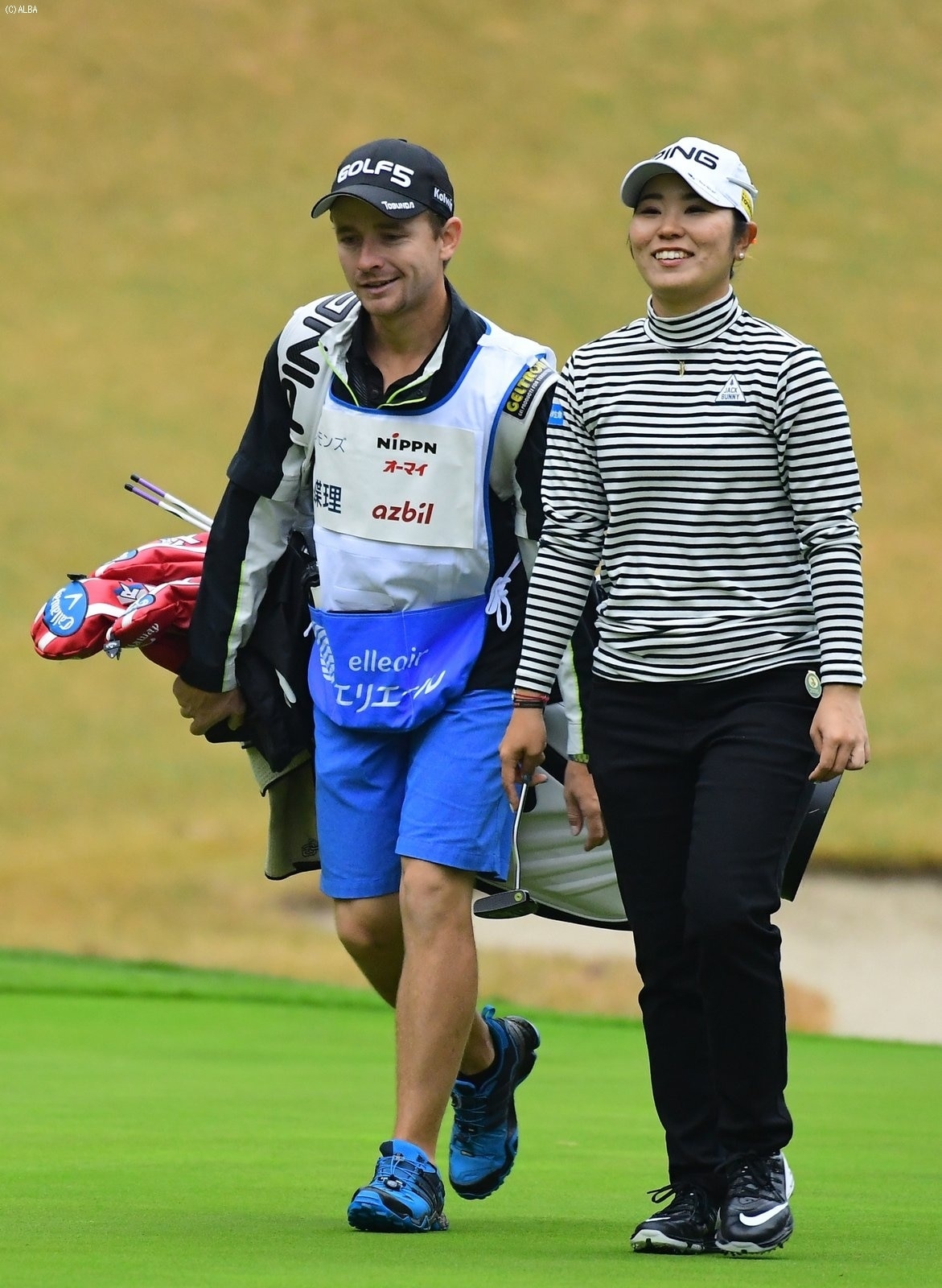 この日7つスコアを伸ばした比嘉、明日狙うは逆転優勝！（撮影：上山敬太）