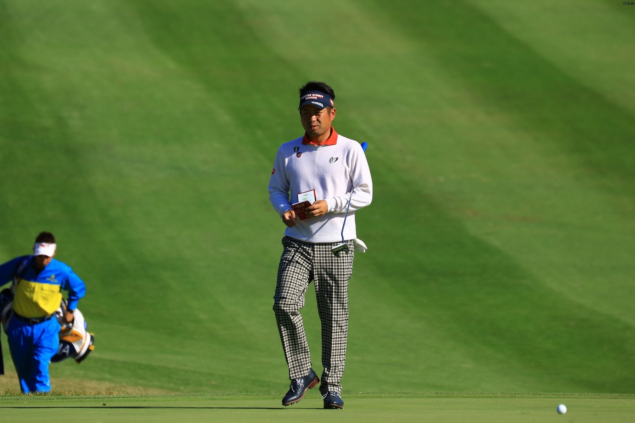 この日8アンダーでトーナメントリーダーに立った池田勇太（撮影：赤澤亮丈）