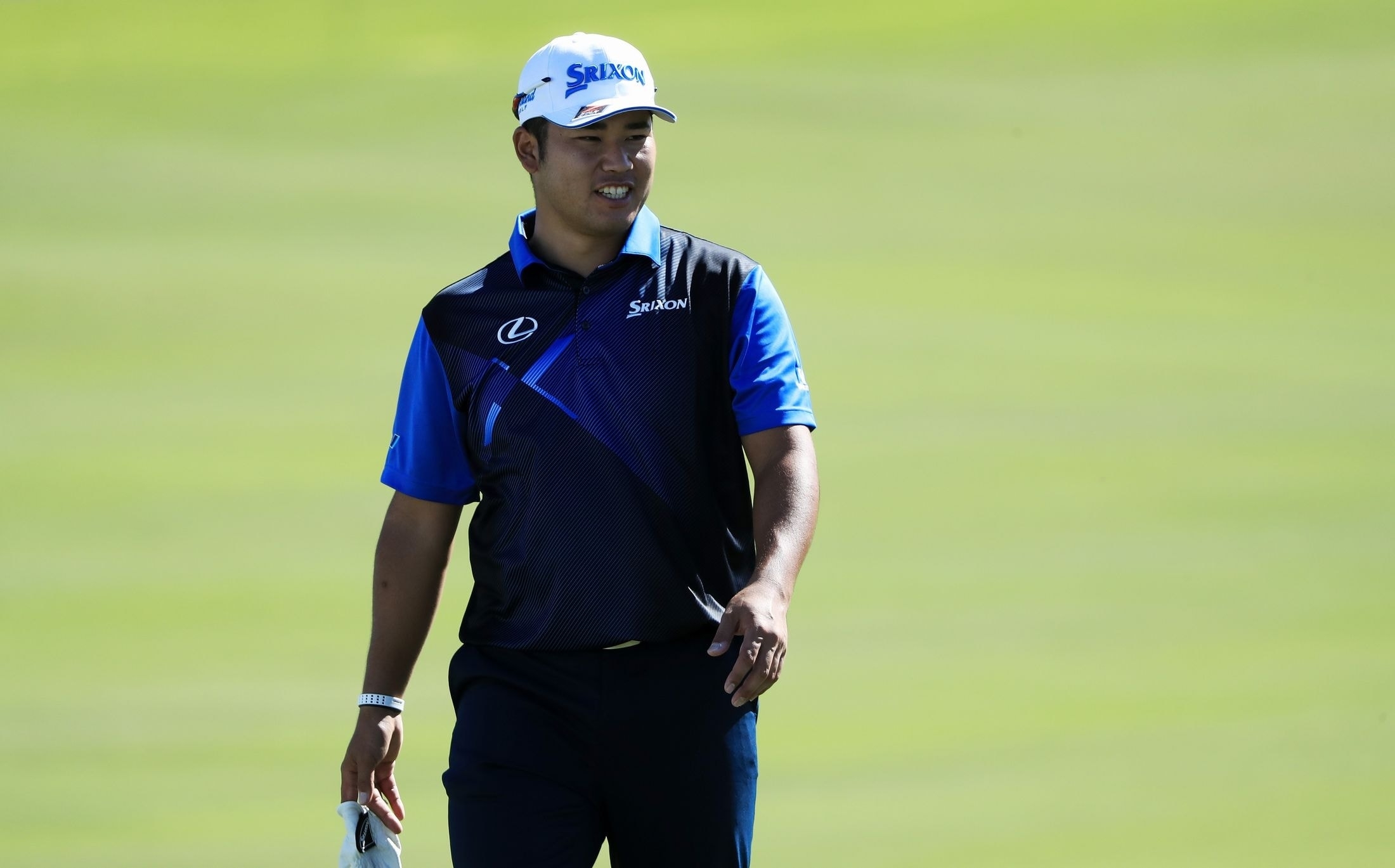 リラックスした表情で調整を続けている松山英樹（撮影：GettyImages）