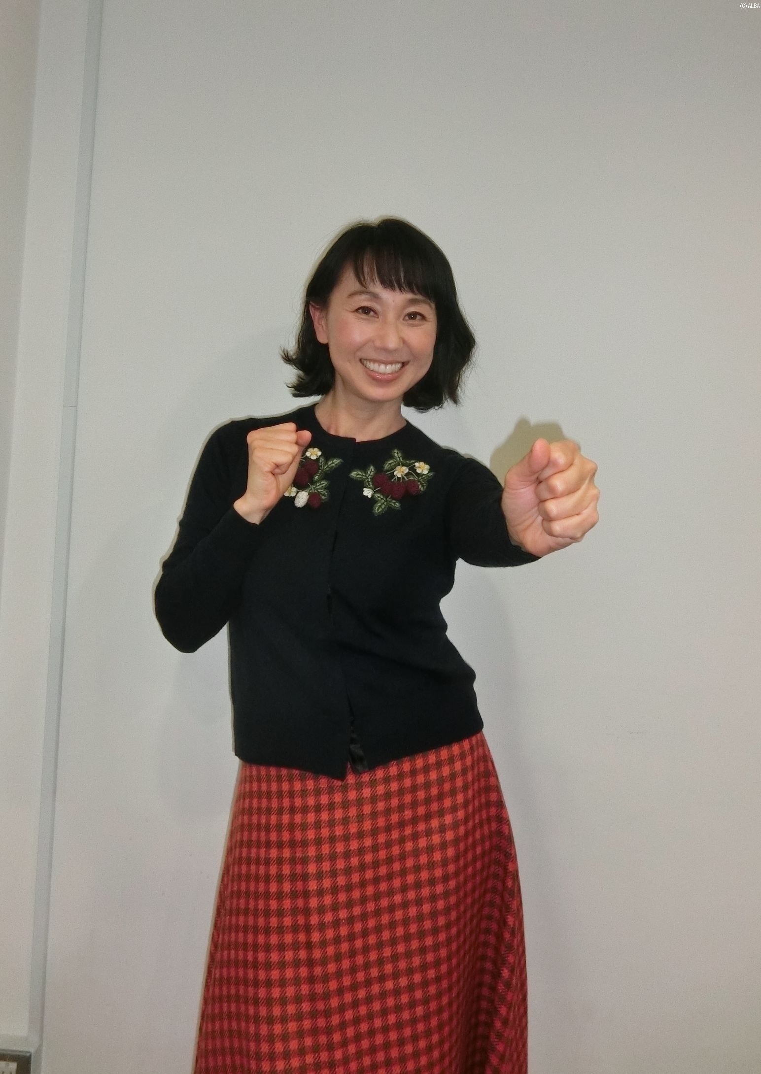 WOWOWの特別番組のナレーションを務める東尾理子が日本勢にエール！（撮影：赤澤亮丈）