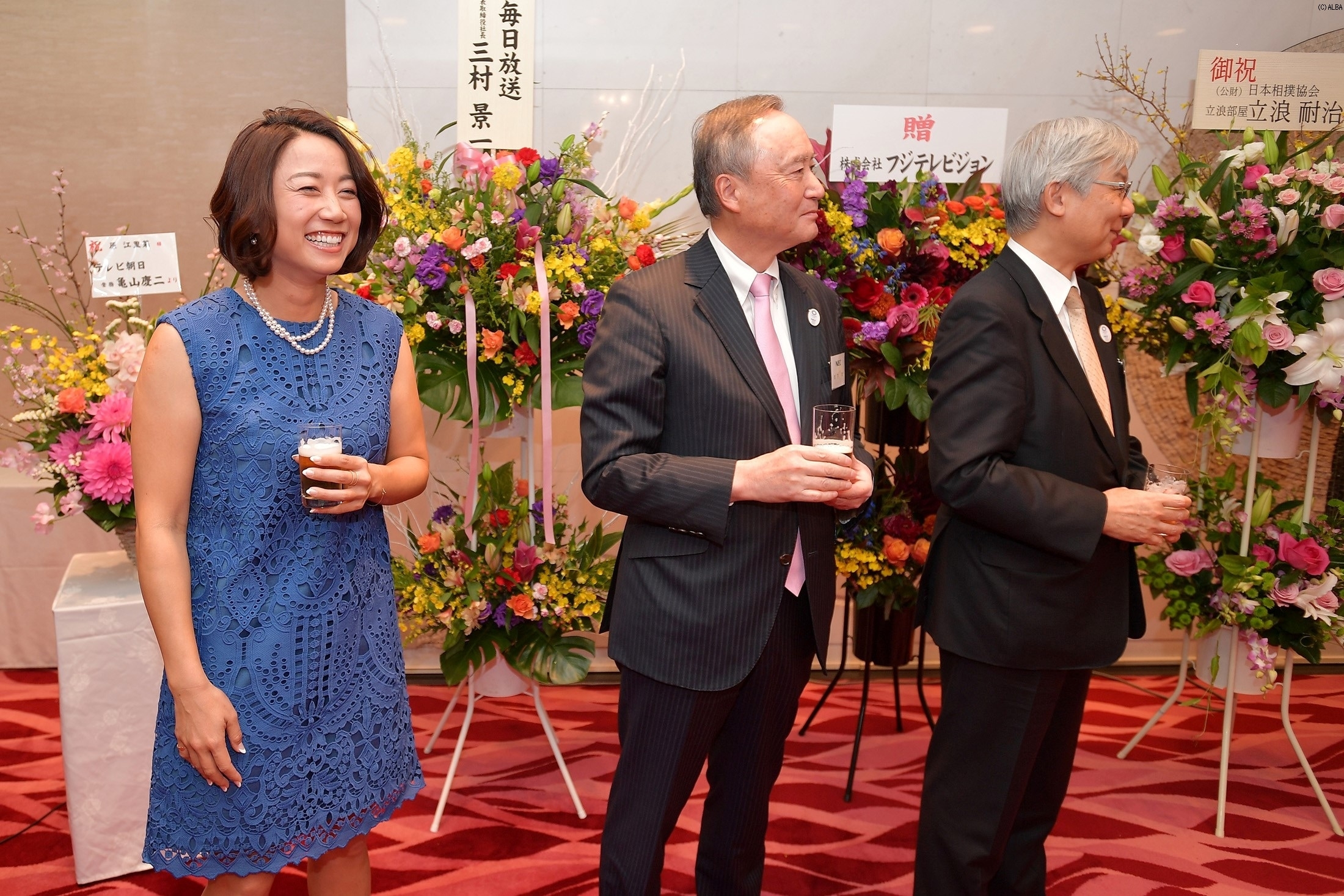 原江里菜が激励会に出席、開幕戦への意気込みを語った（撮影：佐々木啓）