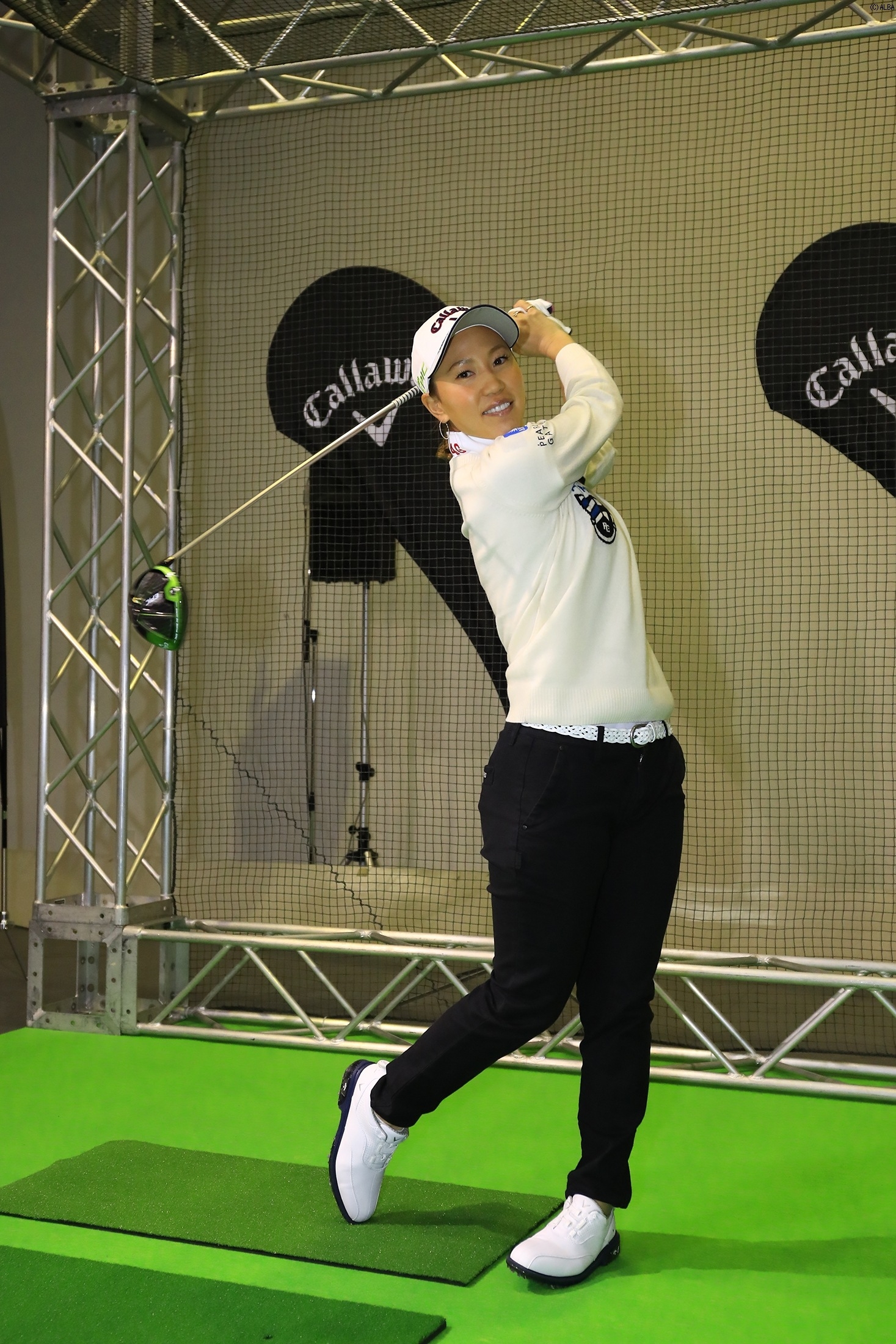 上田桃子、3年ぶりの勝利へ意欲十分!新ドライバーにも好感触(撮影:福田文平)