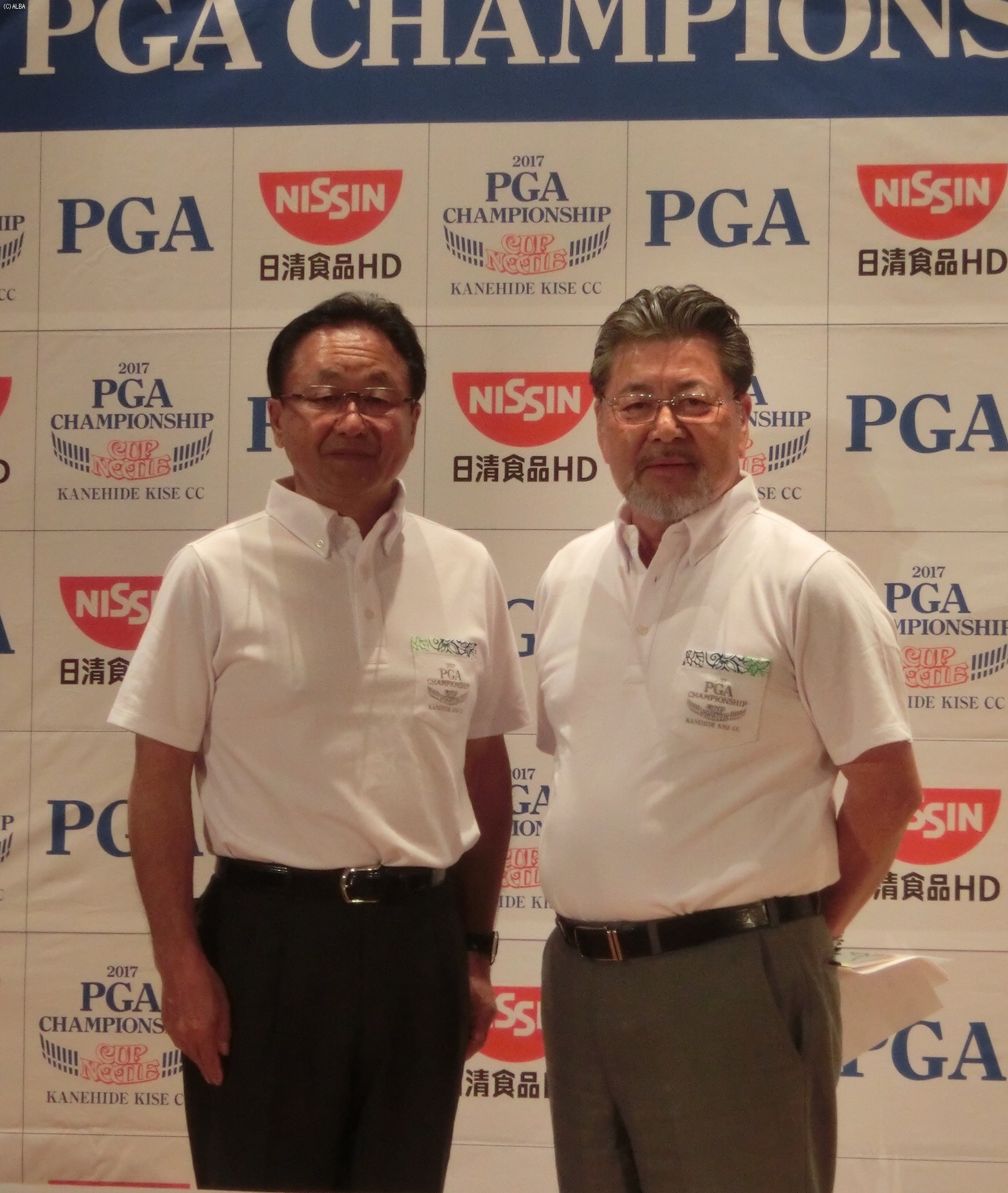 PGA倉本会長と金秀グループ・呉屋会長（撮影：標英俊）