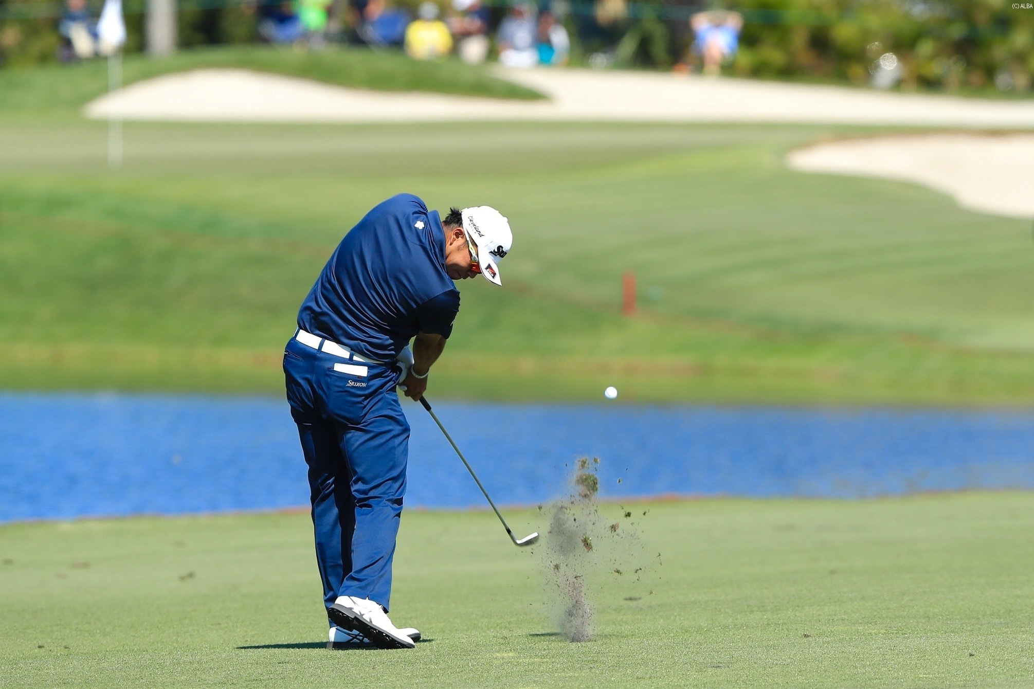 松山英樹はショットにキレ 2アンダーの20位タイで決勝へ（撮影：岩本芳弘）