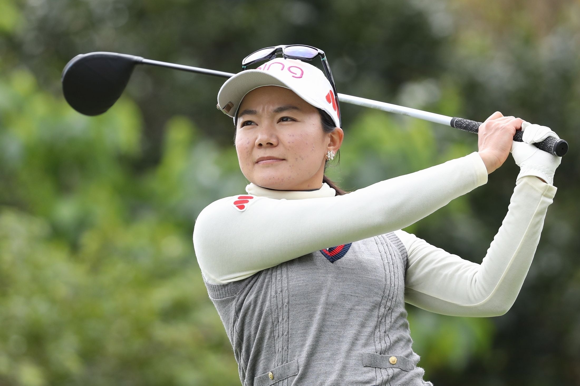 上原彩子が日本勢最上位フィニッシュ（写真は2日目）（撮影：GettyImages）