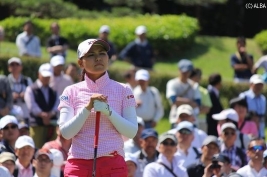 今季2勝目を狙う横峯さくら(撮影:ALBA)