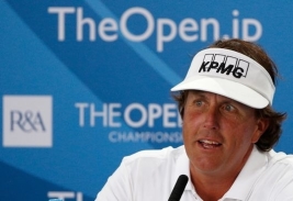 先週の欧州ツアーで優勝、最高の状態で全英入りしたミケルソン(Photo by Rob CarrGetty Images)