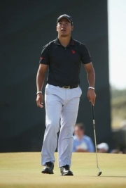 初の全英でスロープレーのペナルティ、厳しすぎる裁定にも見えたが…(Photo by Andrew RedingtonGetty Images)
