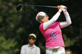 逆転で米ツアー初優勝を狙った有村だったが、今回はおあずけに(Photo by Hunter Martin/Getty Images)