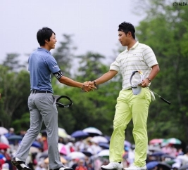 再び同じ舞台に立つ石川と松山、それぞれの米ツアーにおける現在位置とは?(撮影:上山敬太)