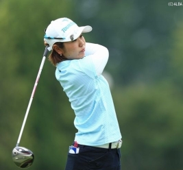 初のメジャー挑戦で佐伯と共に7位タイと大健闘の比嘉真美子(撮影:米山聡明)