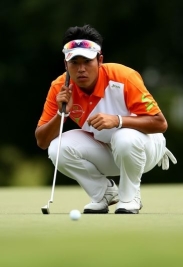 松山は初日イーブンパー、優勝候補に挙げられていたが78位タイと出遅れた(Photo by Streeter Lecka/Getty Images)