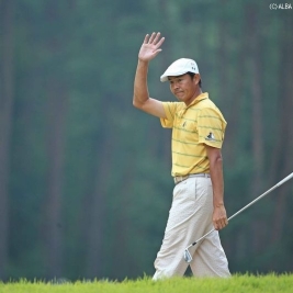 一時単独首位に立っていた横尾要!首位タイで決勝Rへ(撮影:米山聡明)