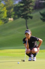 前日と打って変わりバターが不調の宮里藍(撮影:ALBA)