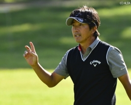 首位と2打差と好位置、2005年以来のツアー優勝を狙う!(撮影:上山敬太)