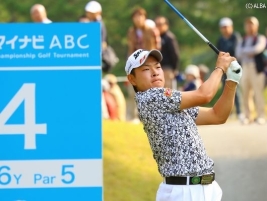 ショットの状態も悪くない、最終日は逆転での今季2勝目を狙う(撮影:ALBA)