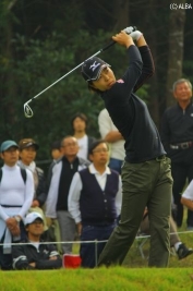 最終日伸ばせず7位タイで大会を終えた服部(撮影:ALBA)