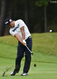 一時首位と1打差まで迫った小田孔明(撮影:上山敬太)