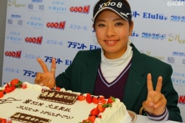 最終戦を前に再び首位に立った森田理香子、横峯さくらと争う女王レースの行方は(撮影:ALBA)