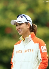 今年は初日7位タイと好位置の上田桃子!開幕Vを狙う!(撮影:岩本芳弘)