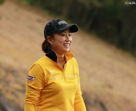 ホステスプロの原江里菜、今年こそは優勝だ!(撮影:ALBA)