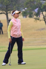 首位を3打差で追う森田理香子(撮影:ALBA)